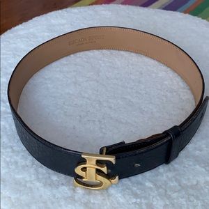 Escada Sport ES Black Leather Belt